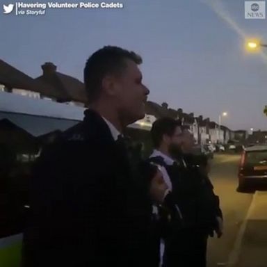 Volunteer police cadets in London gathered to sing happy birthday to a girl who had to cancel her seventh birthday party due to coronavirus lockdown.