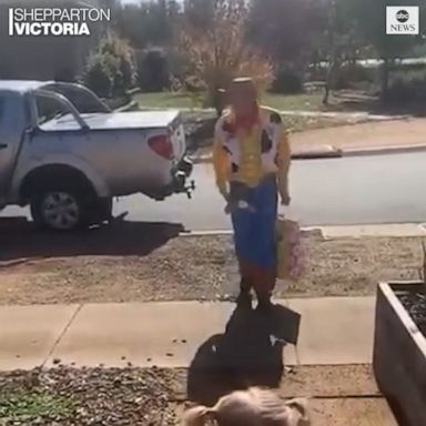 A two-year-old “Toy Story” fan from Victoria, Australia, had a special guest at her isolation birthday.