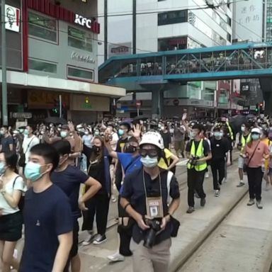 Hong Kong police arrested more than 300 people on July 1 as protesters took to the streets to demonstrate against sweeping security legislation introduced by China.