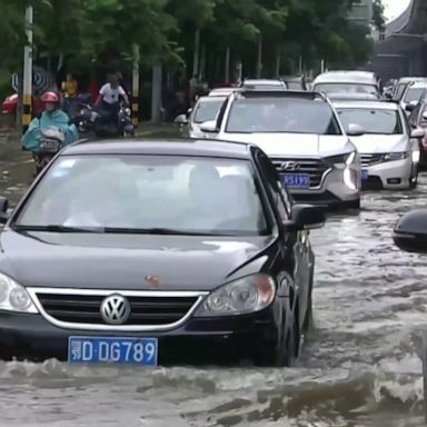 Ongoing rainfall continues to pound many regions in China, triggering floods and damaging residential areas.