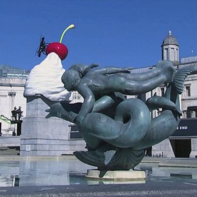 Giant Ice cream sculpture unveiled in London