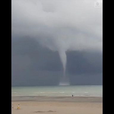 VIDEO: Waterspout spotted off the coast of Belgium