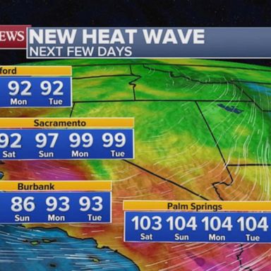 VIDEO: A heat wave and gusty winds expected in the West sparking a fire weather watch