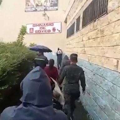 The residents affected by Hurricane Iota were evacuated to a shelter in the Olympic village in Tegucigalpa.