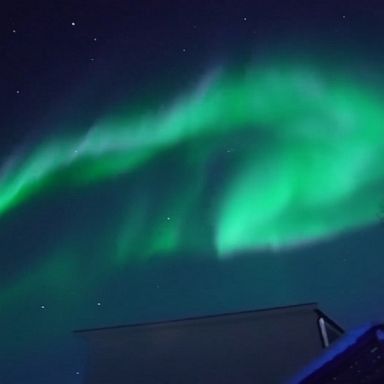 A photographer captured the display of lights outside of the Aurora Borealis Observatory in Silsand, Norway.