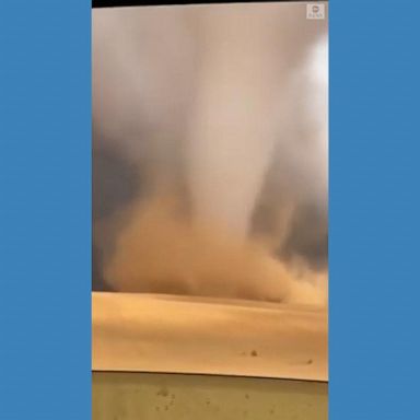 VIDEO: Tornado whirls across Saudi Arabia desert