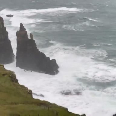 Officials issued weather warnings for parts of England, Wales, Northern Ireland and Scotland as a storm moves in.