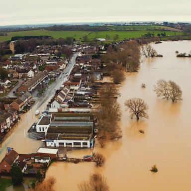 Officials in Bedford rescued residents in the area and helped to provide shelters.