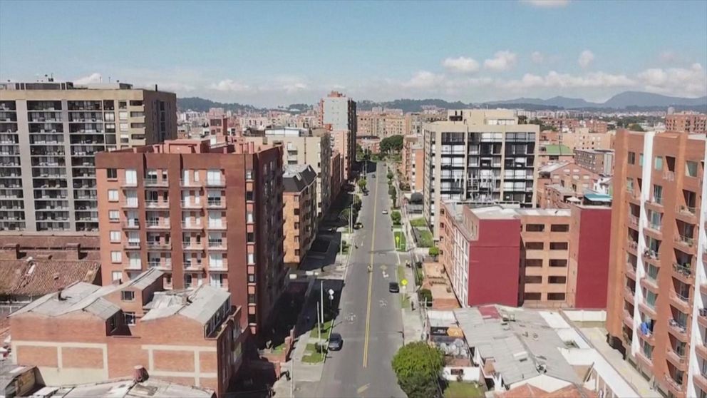 Video Drone Footage Shows Deserted Bogota - ABC News