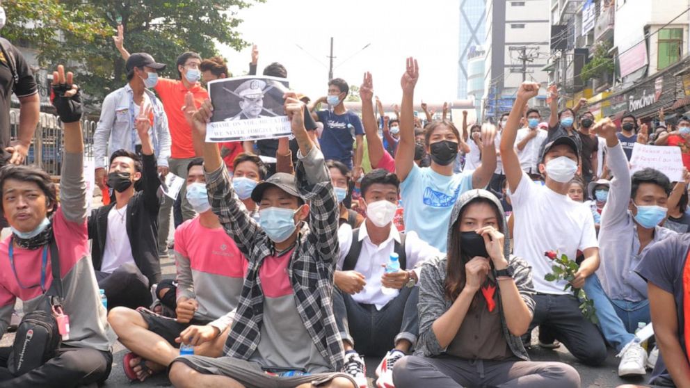 Protests Swell After Myanmar Junta Raises Specter Of Force Abc News