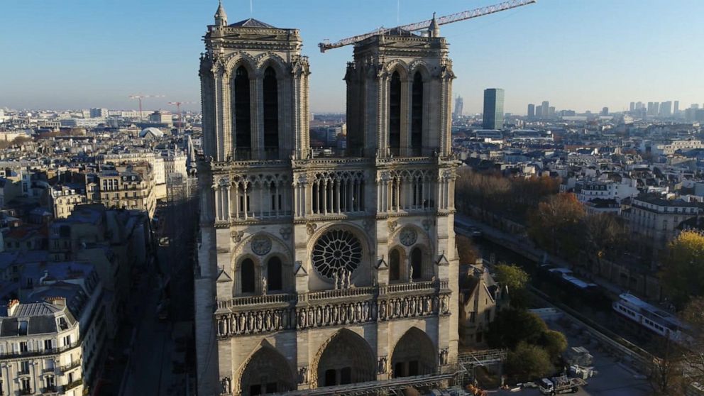 Rebuilding Paris Notre Dame Cathedral Video Abc News