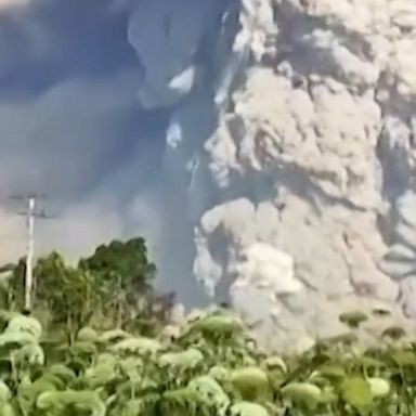 Hot ash spewed 3 miles into the sky in its first big eruption since last summer.