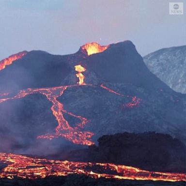 Sightseers in Iceland checked out a volcano that continued to spew lava more than a week after it started to erupt.