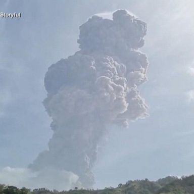 VIDEO: Volcanic eruptions continue to rock island nation as people refuse to leave