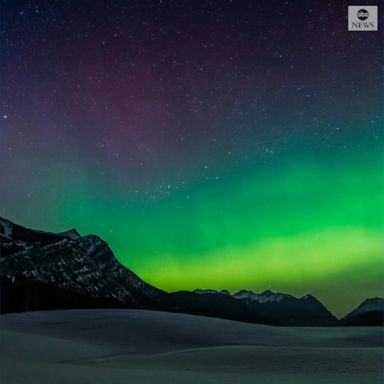 A photographer filmed a dazzling light show across the night sky in Canada.