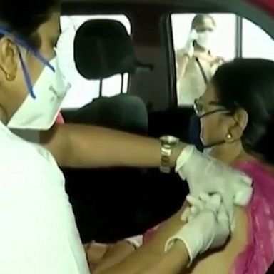 Authorities in India opened the facility in a bid to speed up the COVID-19 vaccination rollout in hard-hit Mumbai.