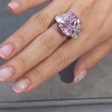 A flawless vivid purple-pink diamond ring will be sold in Hong Kong.