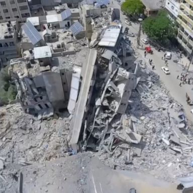 More than 1,000 buildings, schools, hospitals and businesses were destroyed by devastating airstrikes. A cease-fire between Israel and Hamas went into effect on May 21.