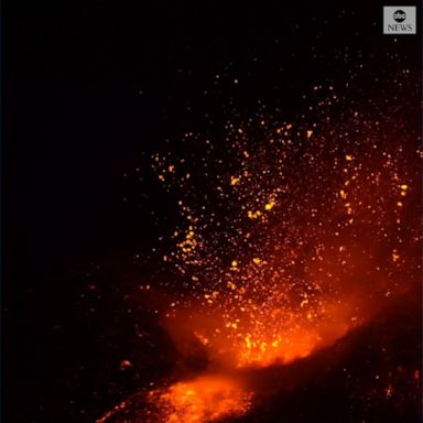 A local photographer in Sicily captured stunning footage of Mount Etna’s volcanic activity.