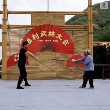 PHOTO: A 98-year-old woman wowed the crowds at a martial arts competition after being invited to the event as a judge.