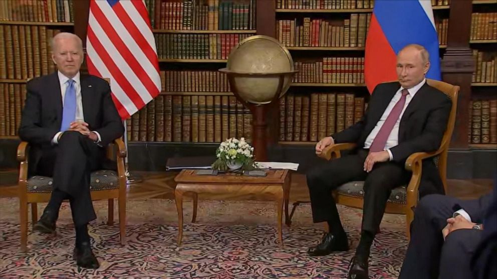 Video Biden And Putin Meet With The Press Before High-stakes Summit ...