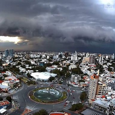 The shelf cloud appeared as Hurricane Enrique was formed off of southern Mexico. 