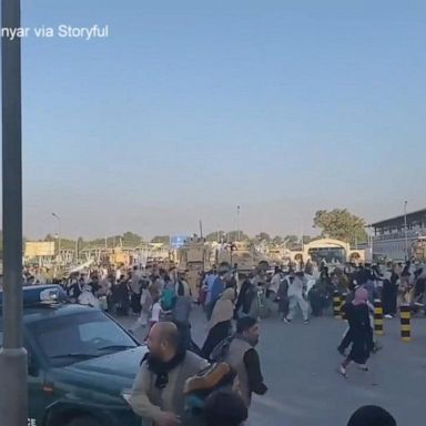 VIDEO: Some Afghans lucky to escape as others are left behind