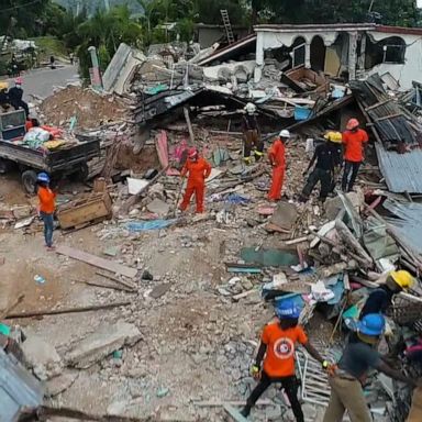 VIDEO: Tropical depression hampers search and rescue efforts after Haiti earthquake