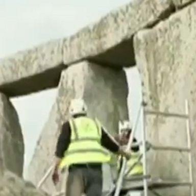 Workers have begun the biggest repair job on Britain's iconic Stonehenge megaliths in decades.