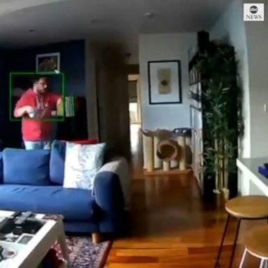 RATTLED: Security cameras capture the moment when a magnitude 5.8-earthquake rocks a home in Melbourne, Australia. Authorities said no injuries have been reported.