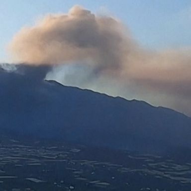 Lava from Spain's La Palma volcano reached the Atlantic Ocean, sending clouds of steam and toxic gas into the sky.