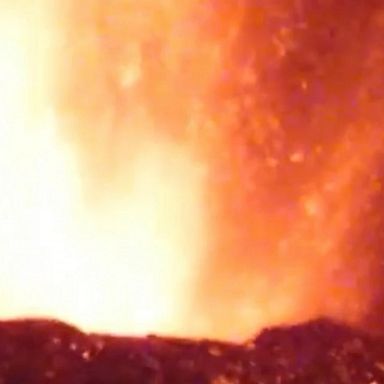 Volcanic activity of fiery lava and ash continued on La Palma in the Canary Islands, as lava flow threatened the town of La Laguna, officials said.