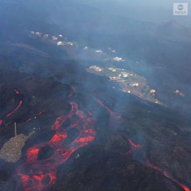 Lava from the volcano on Spain's La Palma island had spread across about 3.3 square miles as of Oct. 21, the Copernicus Emergency Management Service reported.