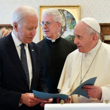 VIDEO: President Biden meets Pope Francis in Rome