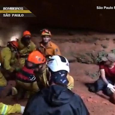 Nine Brazil firefighters were killed in a cave collapse during a training exercise Sunday, officials said.