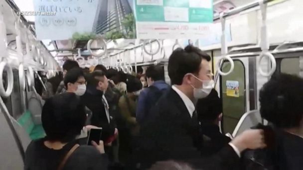 Video New Images of Tokyo train attack - ABC News