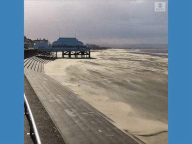 WATCH:  Strong winds kick up sands in UK