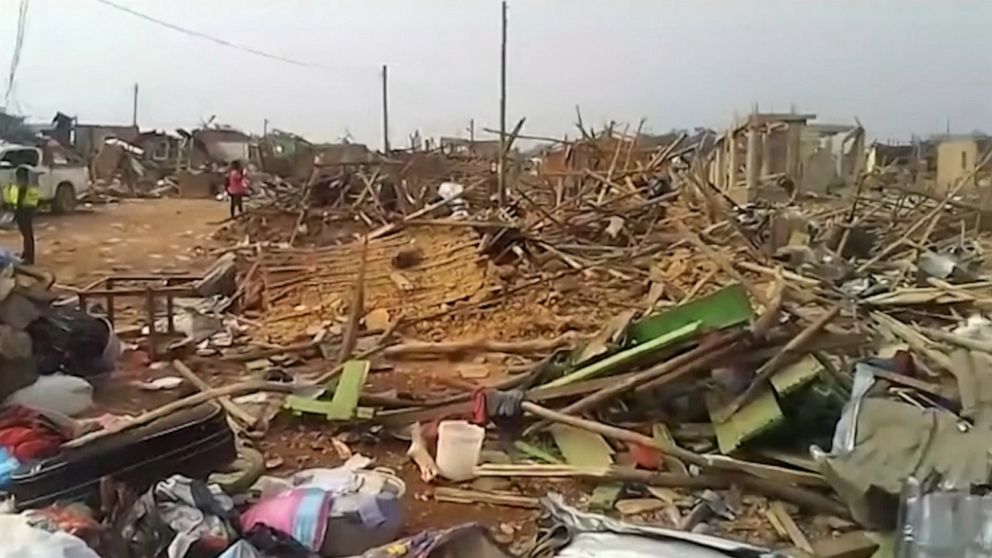 Video At least 17 dead after massive explosion in western Ghana - ABC News