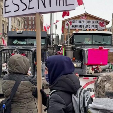 VIDEO: Ottawa hopes to silence protesting truckers’ honking horns