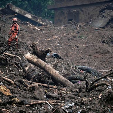 VIDEO: Brazil mudslide, Russian Navy, tanker explosion: World in Photos, Feb. 16