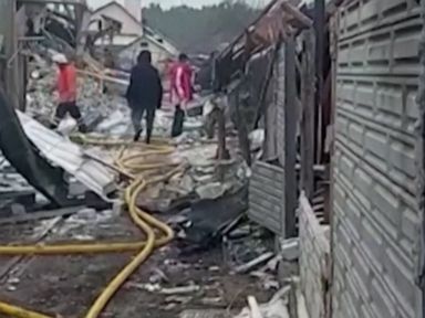 WATCH:  Ukrainian homes reduced to rubble after Russian missile hit