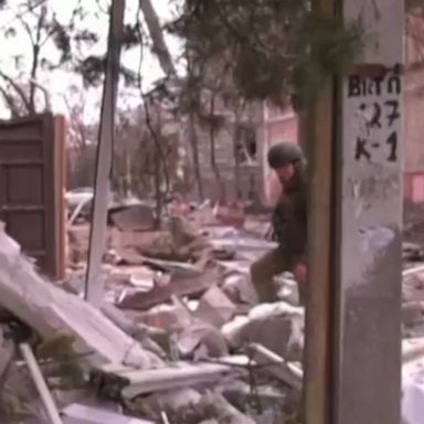 Swathes of Ukraine’s eastern city of Kharkiv were reduced to rubble after Russian airstrikes.