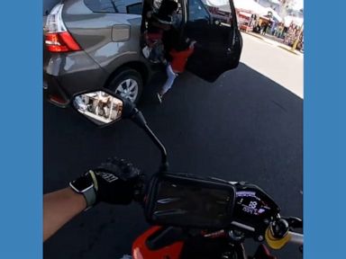 WATCH: Video shows moment child falls from car