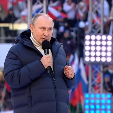 VIDEO: ABC News Live: Putin holds pro-war rally in packed Moscow stadium 