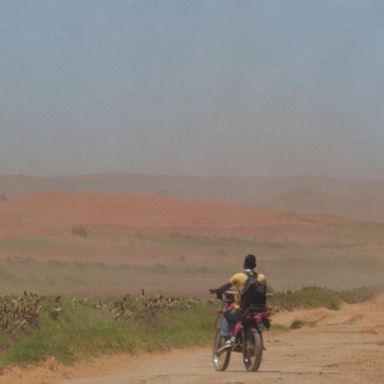 The once-green and fertile part of Madagascar turned into a dust bowl due to four consecutive years of drought.