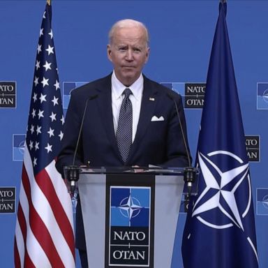 VIDEO: Biden makes remarks from NATO emergency summit