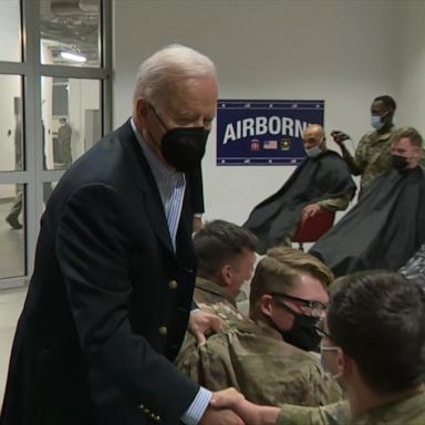 VIDEO: ABC News Live: Biden arrives in Warsaw to meet US troops 