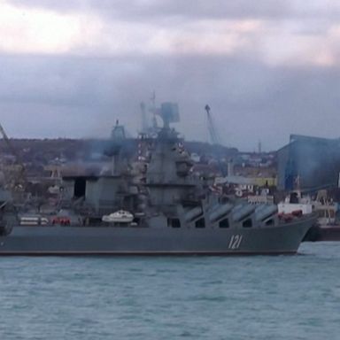 Russian officials deny the ship was hit by Ukrainian missiles and claim it was damaged by an explosion caused by a fire. 