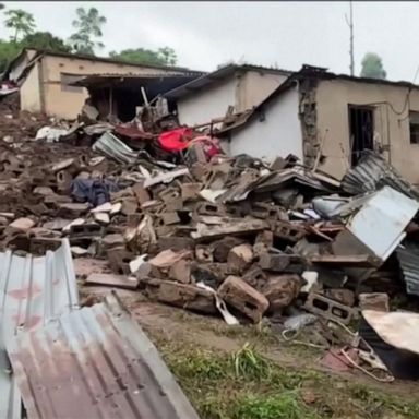 Thousands of people are left homeless after torrential rain caused flooding and mudslides on the east coast of South Africa. 