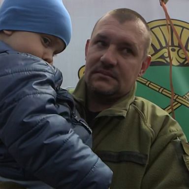 Powerful moments as a soldier reunites with his family—before rejoining the fight in Ukraine.